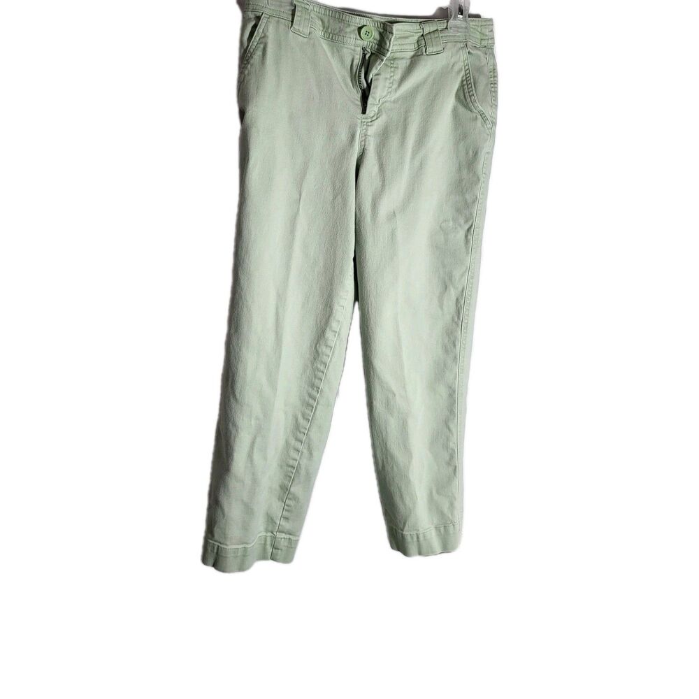 A New Day Straight Crop Jeans Green Size 6